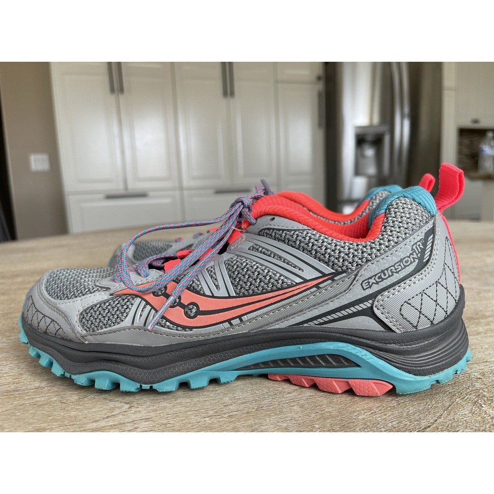 saucony excursion tr10 women running shoes sz 8 multicolor - Picture 2 of 7